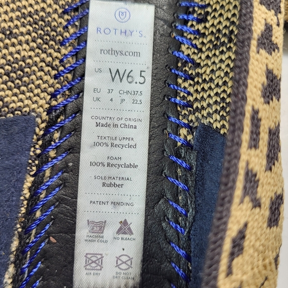 Rothy's 'The Flat Cheetah' with Black Insoles - Picture 5 of 6